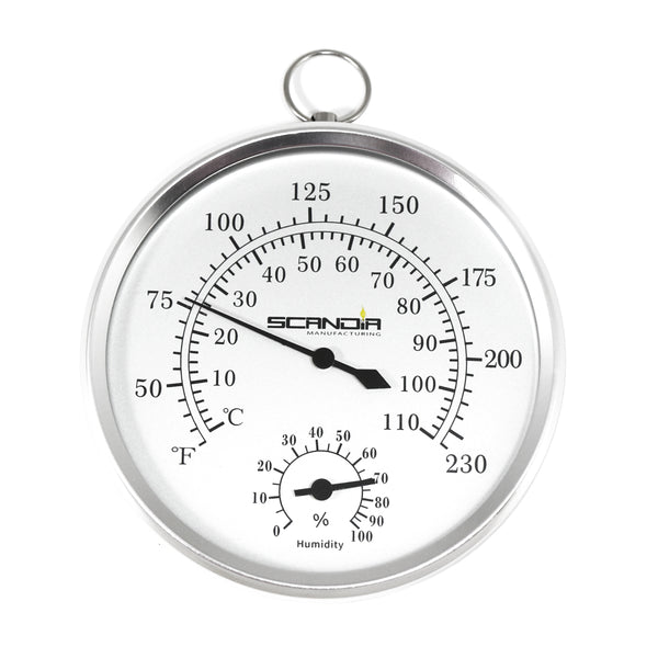 saunathermometer, binnenthermometer met metalen wijzerplaat, hygrometer saunathermometer, binnenthermometer met metalen wijzerplaat, hygrometer